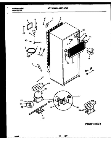 System and automatic defrost parts
