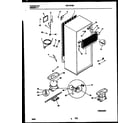 Universal/Multiflex (Frigidaire) MRT18PNBY0 system and automatic defrost parts diagram