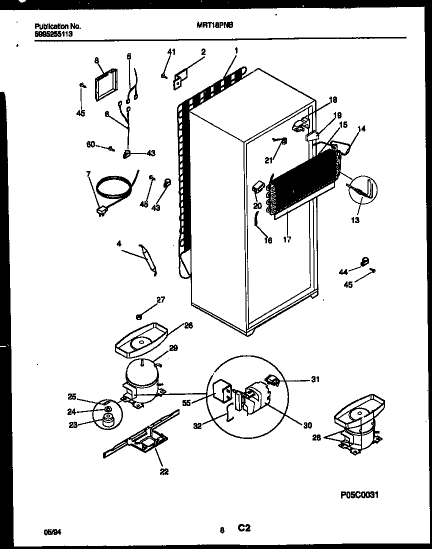 System and automatic defrost parts