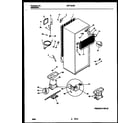 Universal/Multiflex (Frigidaire) MRT13CRBY0 system and automatic defrost parts diagram
