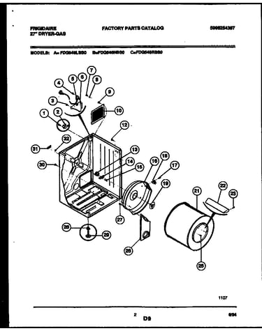 Cabinet and component parts