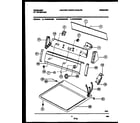 Frigidaire FDG546LBS0 console and control parts diagram