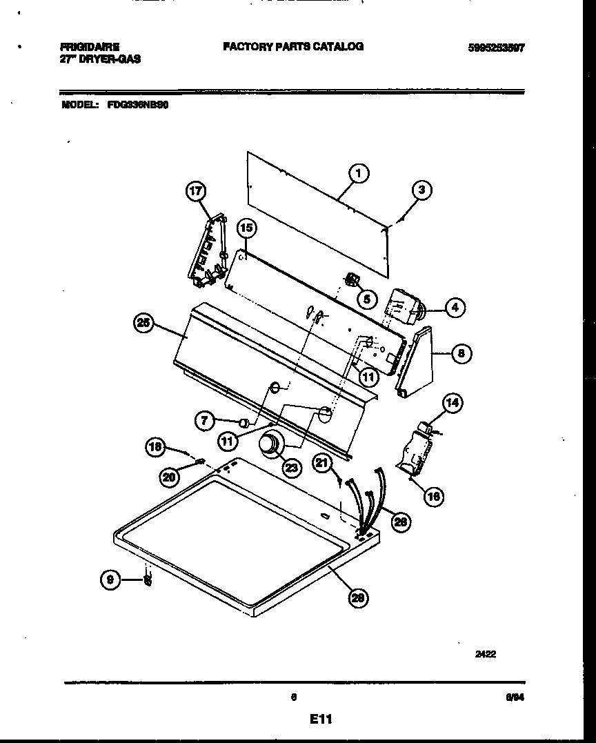 Console and control parts