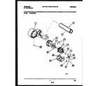 Frigidaire FDG336NBS0 blower and drive parts diagram