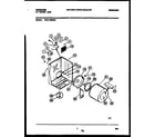 Frigidaire FDG116RBW0 cabinet and component parts diagram