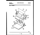 Frigidaire FDG116RBW0 console and control parts diagram