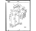Frigidaire FRT17JRBW0 cabinet parts diagram