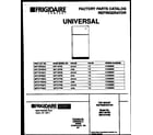 Universal/Multiflex (Frigidaire) MRT19PNBY0 cover diagram