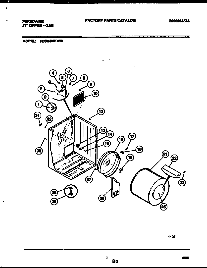 CABINET AND COMPONENT PARTS