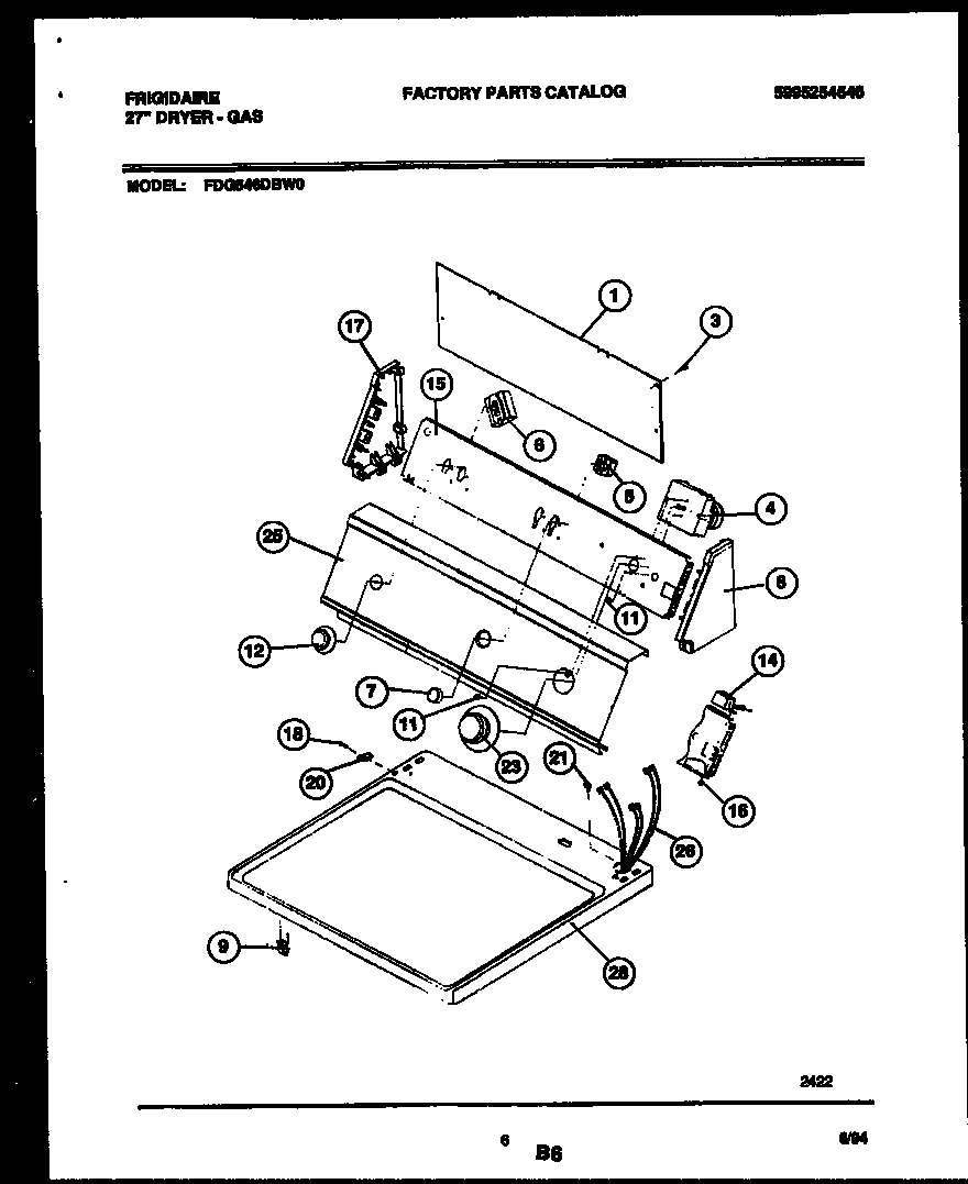 Console and control parts