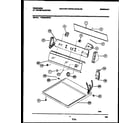 Frigidaire FDE546DBW0 console and control parts diagram