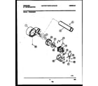 Frigidaire FDE546DBL0 blower and drive parts diagram