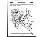 Frigidaire FDE546LBS0 cabinet and component parts diagram