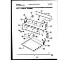 Frigidaire FDE546LBS0 console and control parts diagram