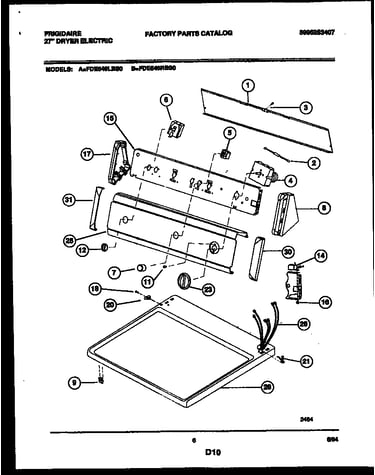 Console and control parts