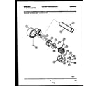 Frigidaire FDE546RBS0 blower and drive parts diagram