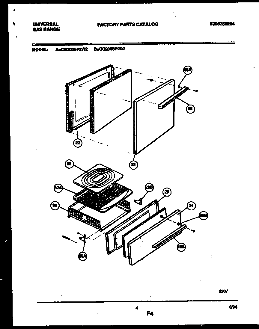 DOOR AND BROILER DRAWER PARTS