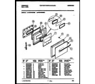 Frigidaire FEB755BBBB door parts diagram