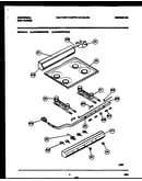 Backguard, cooktop and burner parts