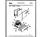 Tappan CP240SP2W3 door and broiler drawer parts diagram