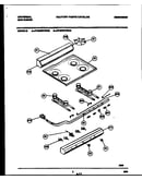 Backguard, cooktop and burner parts