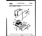 Frigidaire CP200SP2W2 door and broiler drawer parts diagram