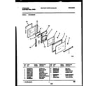 Frigidaire FEB703BABB door parts diagram