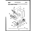 Frigidaire FEC9X8XAWA motor and blower housing parts diagram