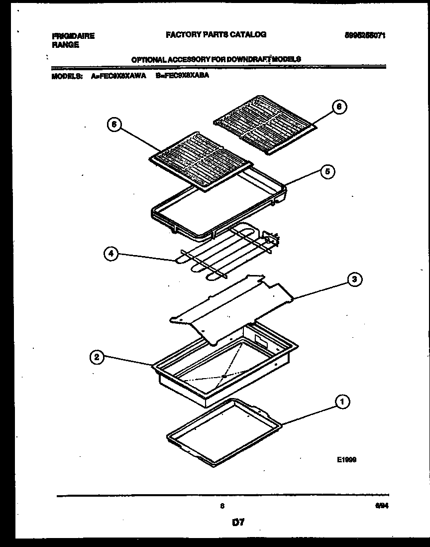 Broiler drawer parts