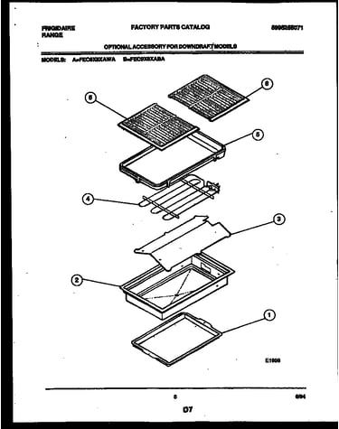 Broiler drawer parts