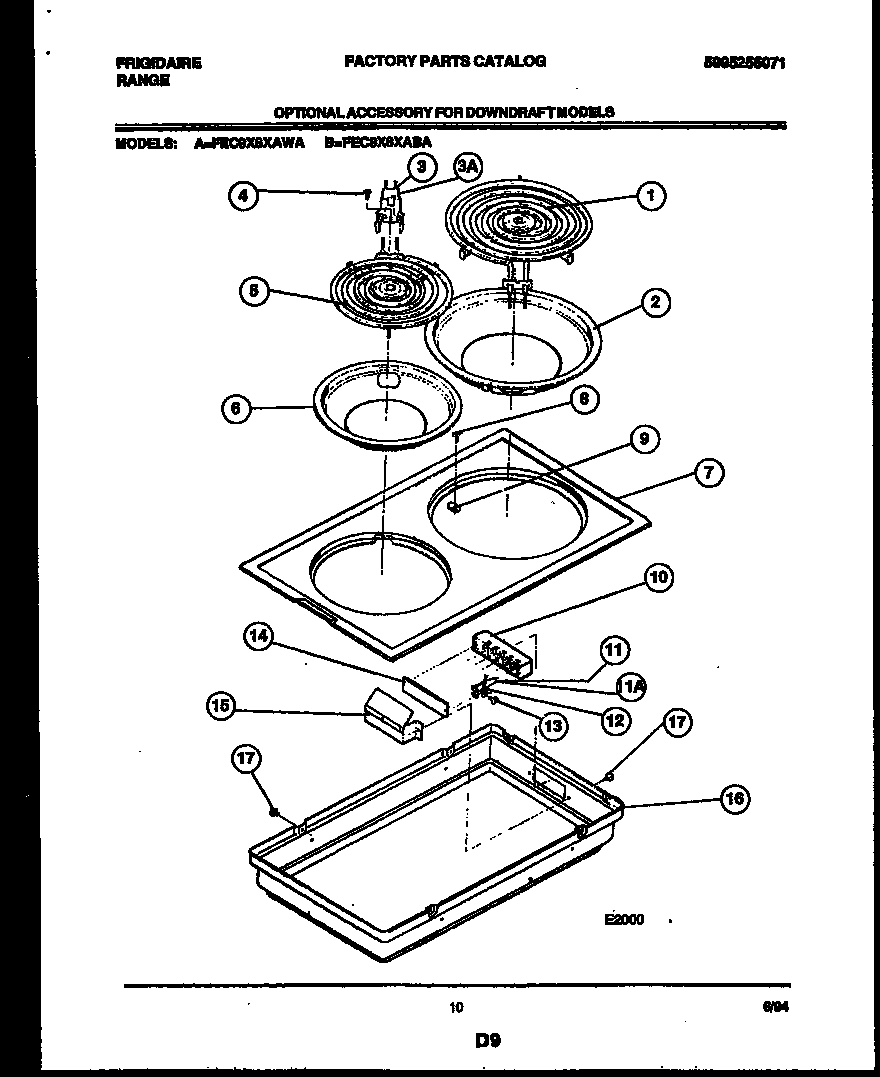 Cooktop parts