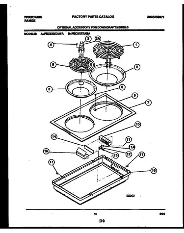 Cooktop parts