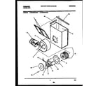 Frigidaire FGC9X8XAWA motor and blower housing parts diagram