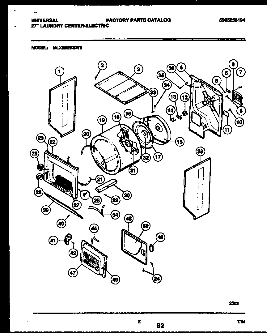 CABINET AND COMPONENT PARTS