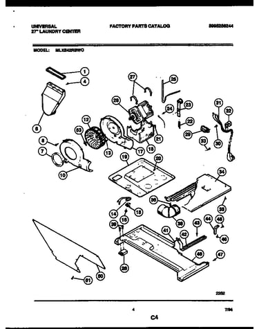 Motor and blower parts