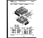 Frigidaire FDB874RBS0 racks and trays diagram