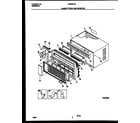 Frigidaire FAS256T2A1 cabinet front and wrapper diagram