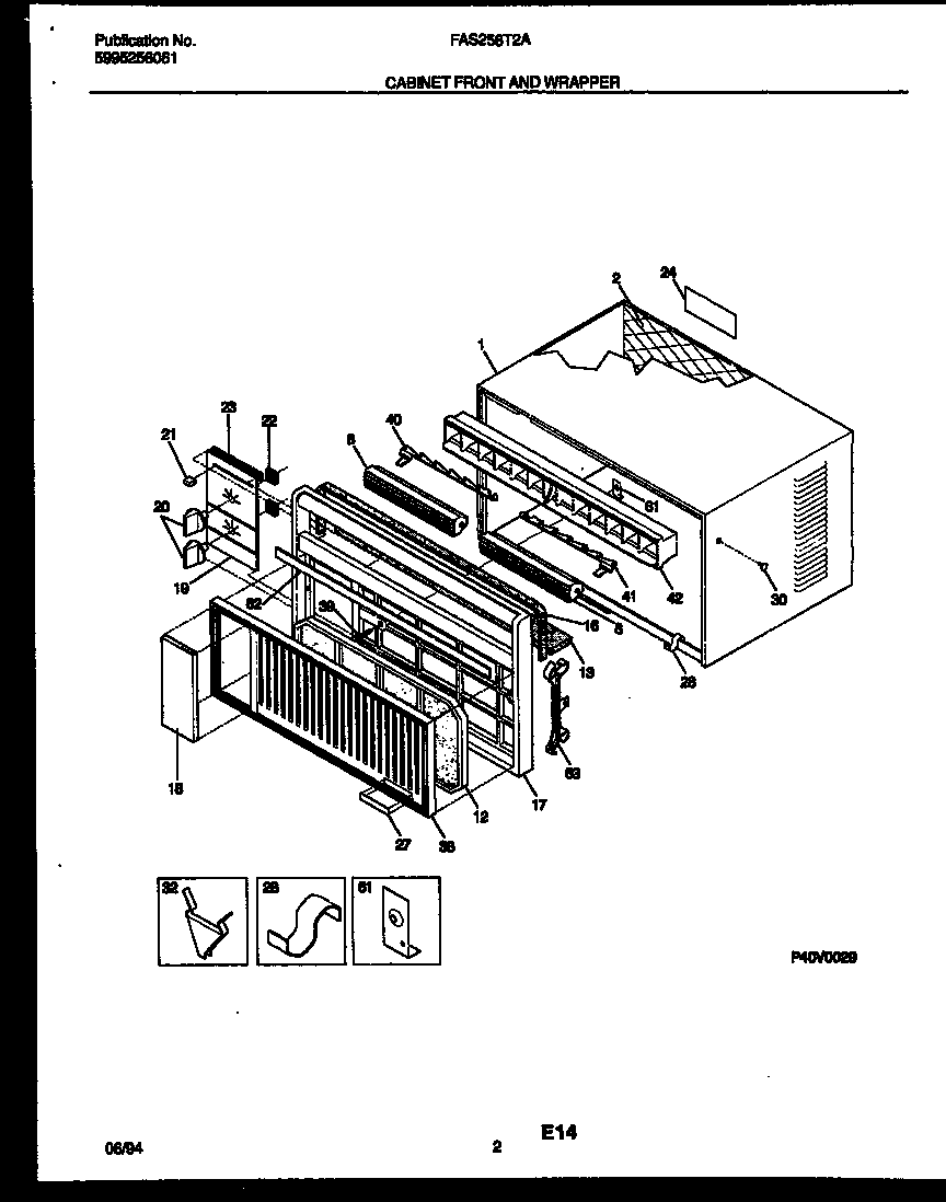 Cabinet front and wrapper
