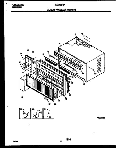 Cabinet front and wrapper