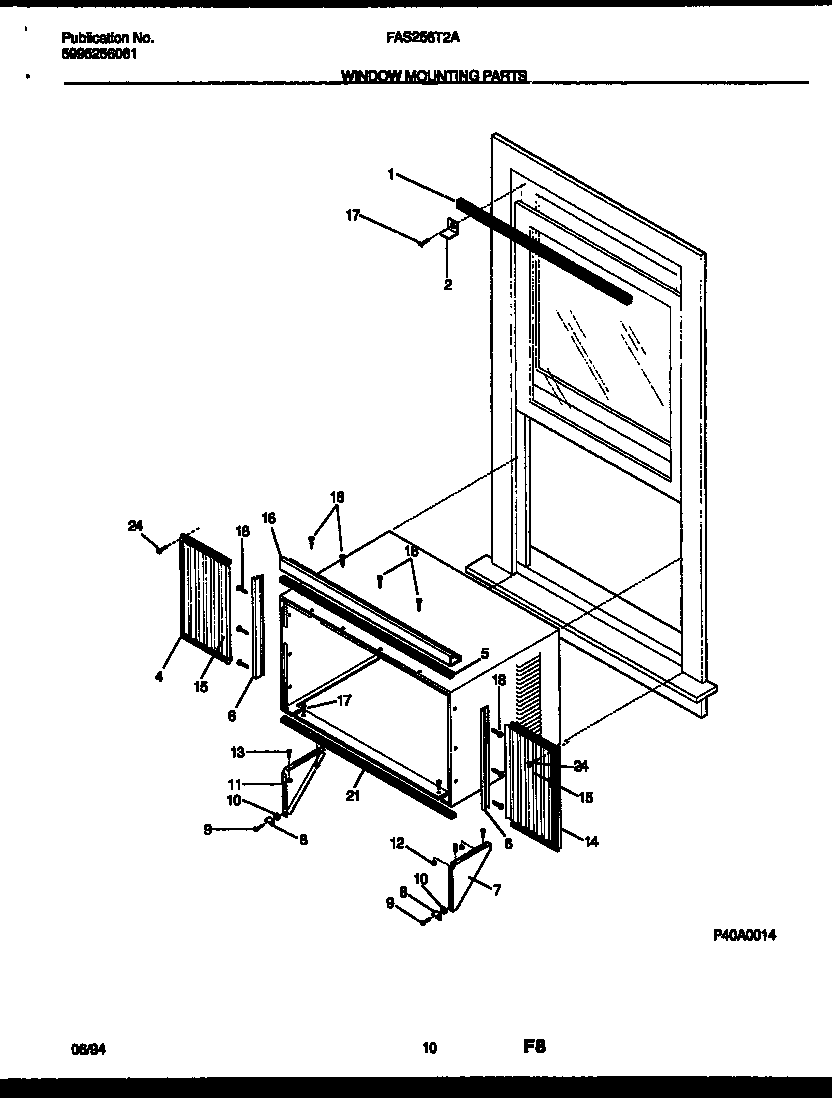 Window mounting parts