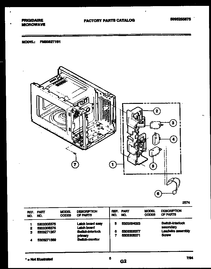 Latch board and leadwire assembly