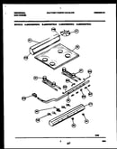 Backguard, cooktop and burner parts