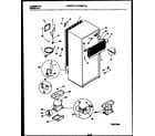 Frigidaire FPGS21TIAW1 system and automatic defrost parts diagram
