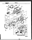 Ice maker and installation parts