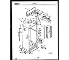 Frigidaire FRT19PRAW1 cabinet parts diagram