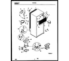 Frigidaire FRT19PRAW1 system and automatic defrost parts diagram