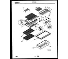 Universal/Multiflex (Frigidaire) MRT15CBCY0 shelves and supports diagram