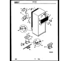 Universal/Multiflex (Frigidaire) MRT15CBCD0 system and automatic defrost parts diagram
