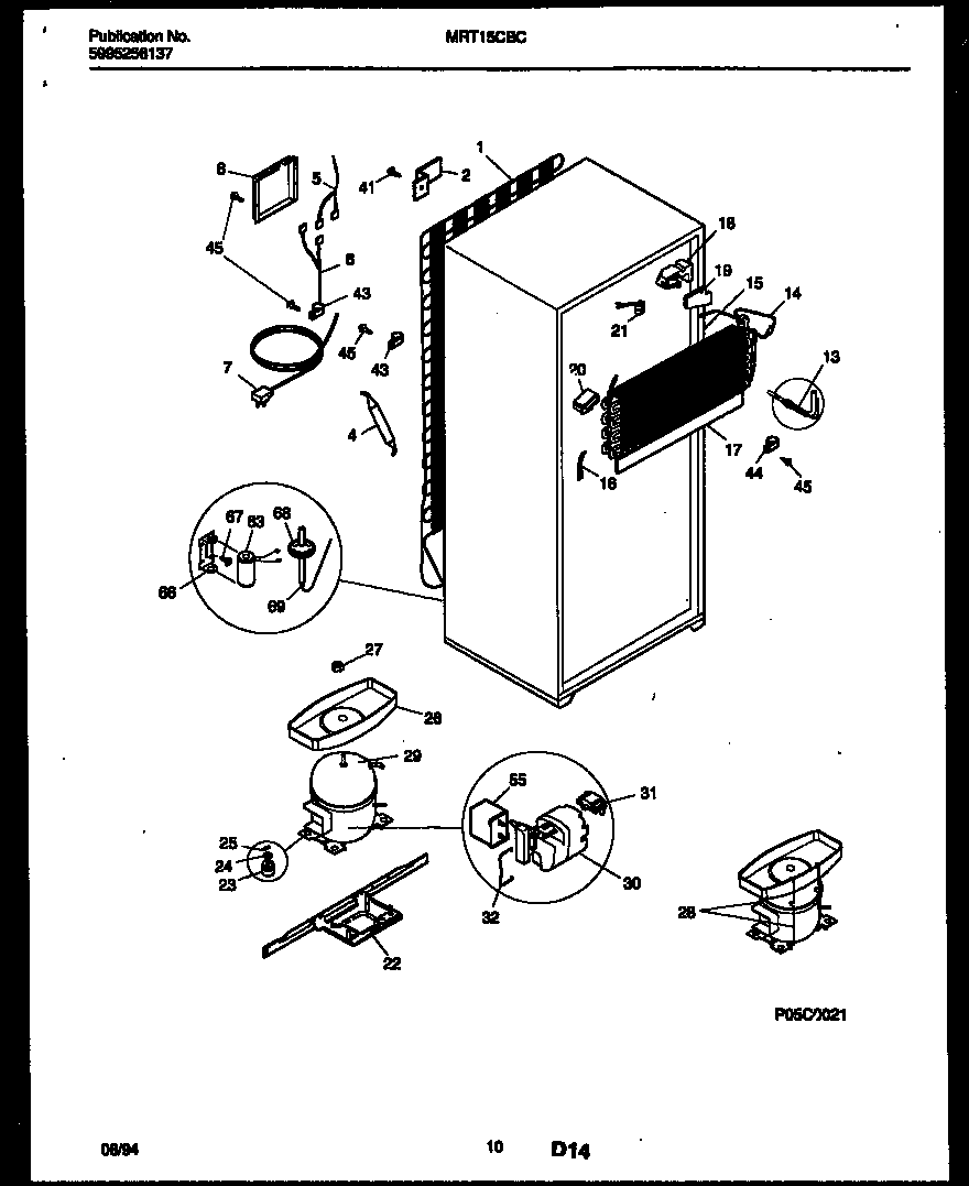 System and automatic defrost parts