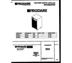 Frigidaire MDD50TF2 front cover diagram